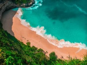 Bali is one of the most popular tourist destinations in the world, with spectacular beaches like this being a big reason why.